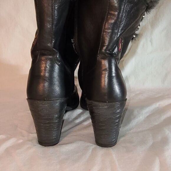 Dromedaris shin high fur lined boots - Picture 3 of 5